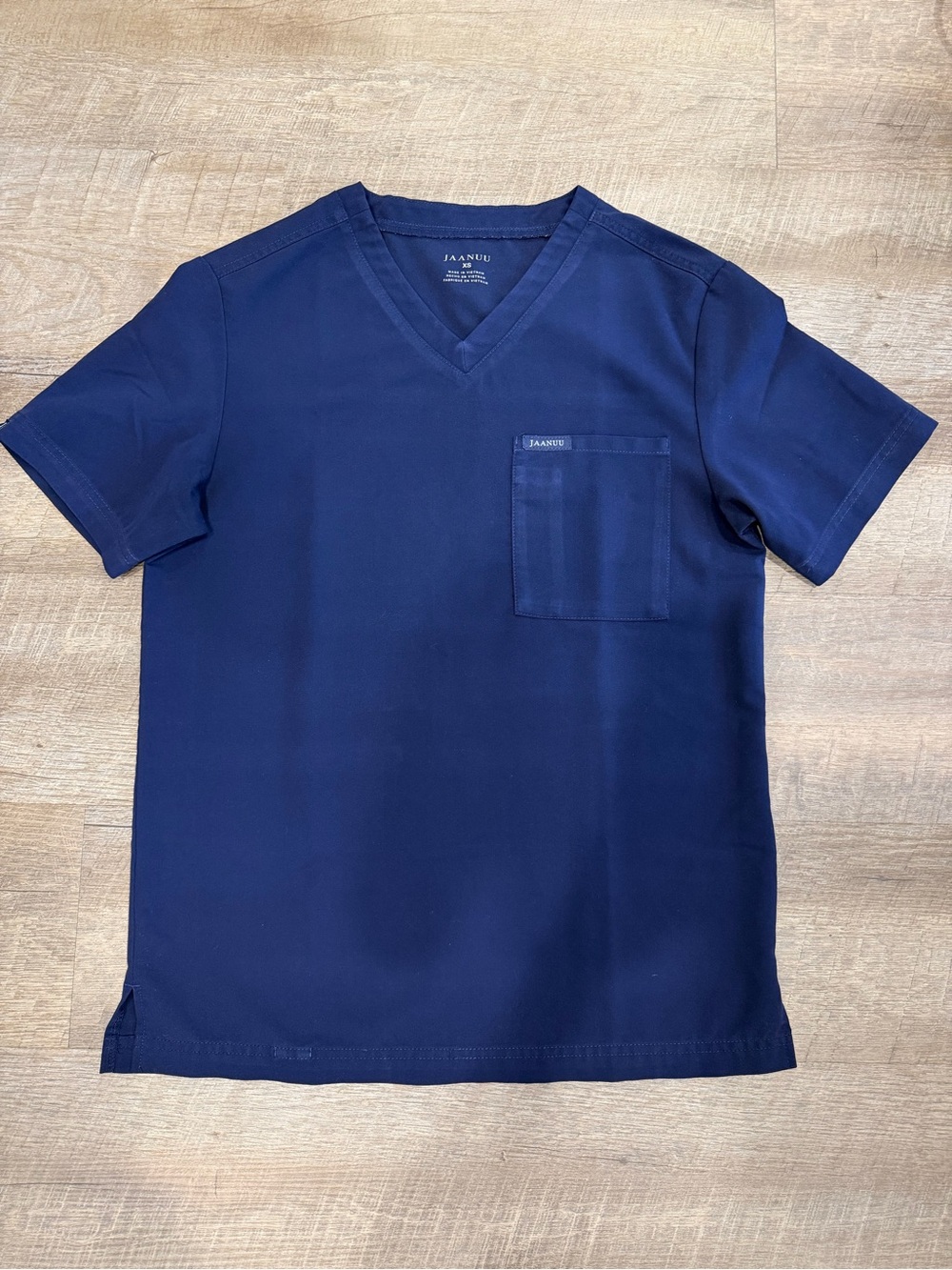 Jaanuu Navy Scrub Set XS Top XXS XS Jogger Pants Stretch Nurse Medical Uniform - Picture 3 of 11